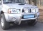 Передняя защита акула d76 Nissan Pick Up (2002) (нерж.)  (Метек)