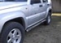 Боковая защита труба d76 Jeep Cherokee KJ (2001-) (5 дв) (нерж.)