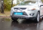 Передняя защита труба двойная Ford Kuga 2008- (нерж.) (Метек). А